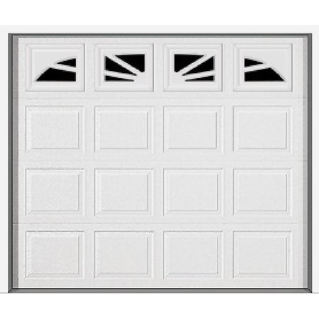 Wayne Dalton Garage Door, 9 ft W Door, 7 ft H Door, Steel Door, White 9100